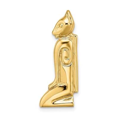 Marco Island Cat with Hidden Bail Charm 14k Gold 2-D K8685, MPN: K8685, 637218093014