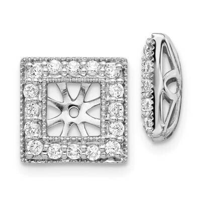 Square Jacket Earrings 14k White Gold Diamond EJM5315-050-WA, MPN: EJM5315-050-WA, 191101537721