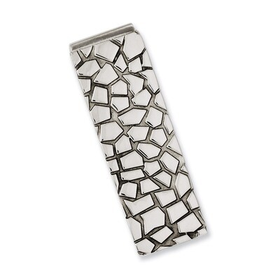 Textured &amp; Polished Money Clip - Stainless Steel SRM151 by Chisel, MPN: SRM151, 886774973647
