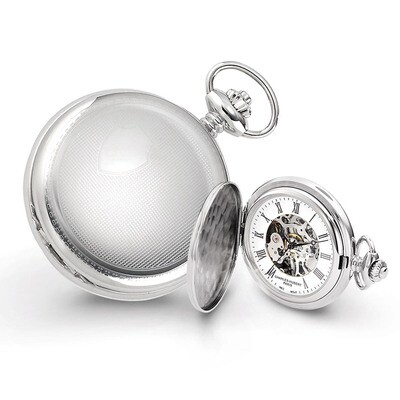 Charles Hubert Chrome-finish Shield Design Pocket Watch XWA4453, MPN: XWA4453, 848870000276