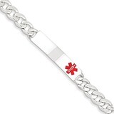 7.5 Inch Medical Curb Link ID Bracelet Sterling Silver Polished XSM169-7.5, MPN: XSM169-7.5, 886774…