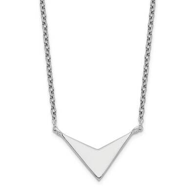 V Necklace Sterling Silver Polished QG5475-16.5, MPN: QG5475-16.5, 883957872001