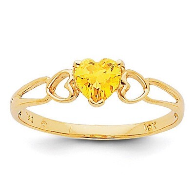 Citrine Birthstone Ring 14k Gold XBR164, MPN: XBR164, 883957413334