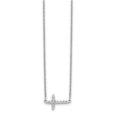 Cross 18 Inch Necklace 14k White Gold Diamond PM4692-016-WA, MPN: PM4692-016-WA, 883957510552