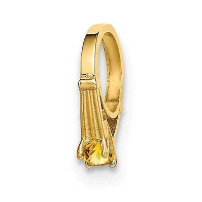 Ring with Yellow Charm 14k Gold CZ Diamond YC1332, MPN: YC1332, 716838334216