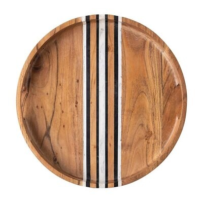 Juliska Stonewood Stripe Round Tray MS09/390, MPN: MS09/390, 810882036659