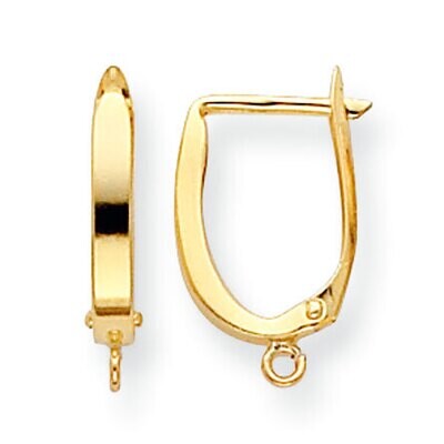 Hinged Earring with Ring Component 14k Yellow Gold YG819, MPN: YG819,