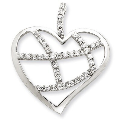 CZ Pendant Sterling Silver QP1377
