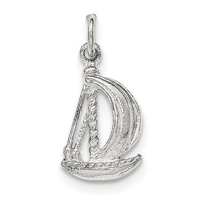 Sail Boat Pendant Sterling Silver Polished QC8772, MPN: QC8772, 191101361715