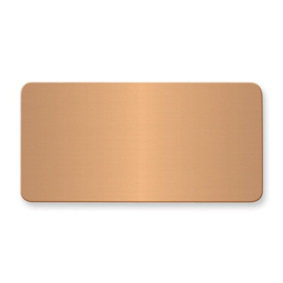 1 1/2 x 3 Copper Alum Plates-Sets of 6  GL6675-CA, MPN: GL6675-CA,