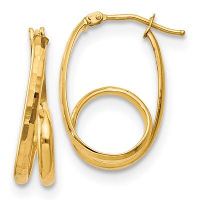 Leslie&#39;s Fancy Earrings 14k Gold Polished HB-LE1572, MPN: LE1572, 191101759321