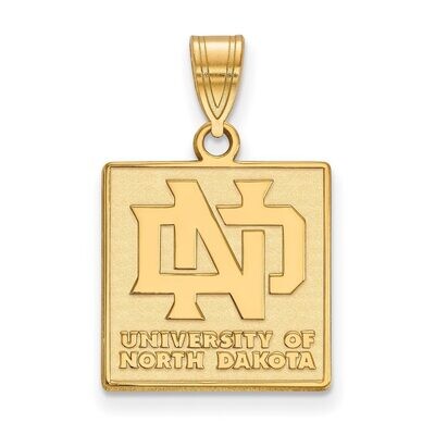 University of North Dakota Medium Pendant 14k Yellow Gold 4Y003UNOD, MPN: 4Y003UNOD, 886774861579