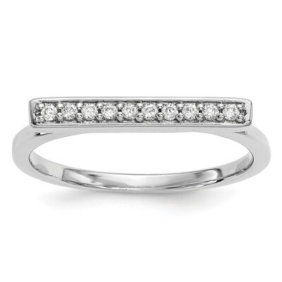 Diamond Bar Ring 14k White Gold Y13742WA, MPN: Y13742WA, 191101887918