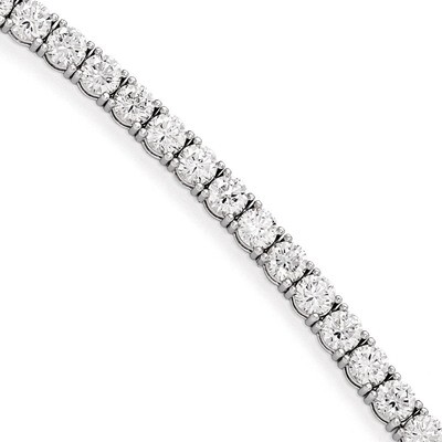 CZ 7 Inch Bracelet Sterling Silver Rhodium-plated QG3491-7, MPN: QG3491-7, 886774298474
