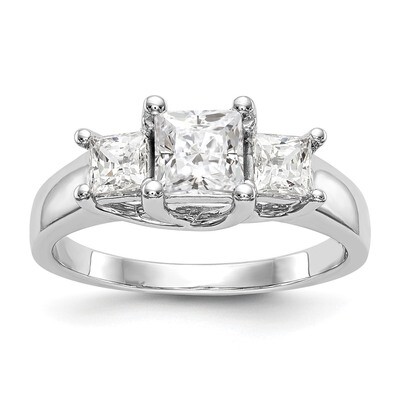 3-Stone Diamond Semi-Mount Engagement Ring 14k White Gold RM2995E-075-WAA, MPN: RM2995E-075-WAA, RM…
