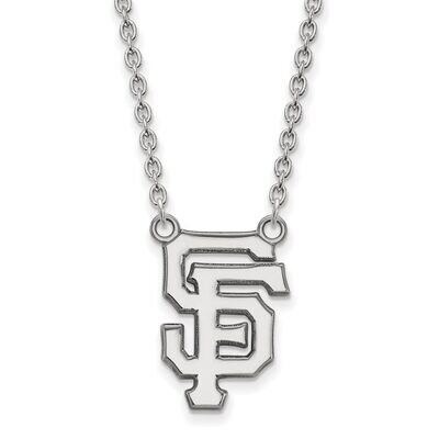 San Francisco Giants Large Pendant with Necklace Sterling Silver SS015GIT-18, MPN: SS015GIT-18, 886…