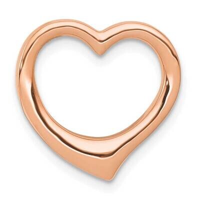 Rose Gold Polished Heart Chain Slide 10k Gold 10C2918R, MPN: 10C2918R,