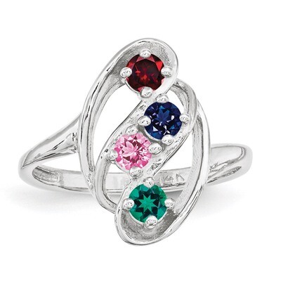 4 Birthstones Mother&#39;s Ring Sterling Silver XMR3/4SS, MPN: XMR3/4SS, 883957866222