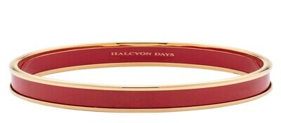 Halcyon Days 6mm Red Gold Medium Bangle Bracelet PBPLA0606GM, MPN: PBPLA0606GM,