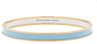 Halcyon Days 6mm Forget me Not Medium Bangle Bracelet PBPLA1206GM, MPN: PBPLA1206GM,