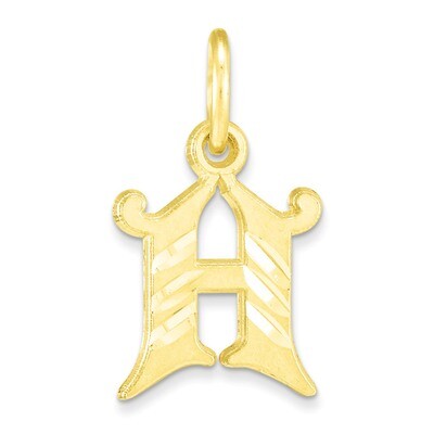 Initial H Charm 10k Gold 10C764H, MPN: 10C764H, 883957392950