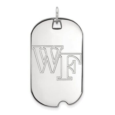 Wake Forest University Large Dog Tag Sterling Silver SS022WFU, MPN: SS022WFU, 886774720869