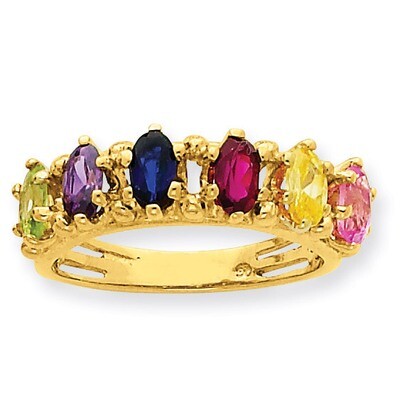 6 Birthstones Family Ring 14k Yellow Gold XMR52/6, MPN: XMR52/6, 191101539039