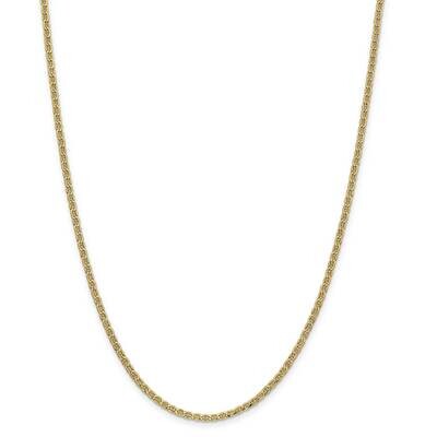 2.4mm Semi-Solid Anchor Chain 26 Inch 14k Gold BC121-26, MPN: BC121-26, 883957168647