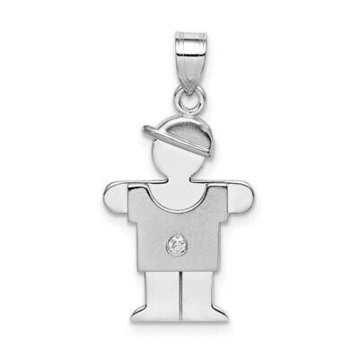 VS Diamond Kid Pendant 14k White Gold XK436VS, MPN: XK436VS, 883957237510
