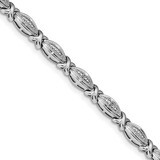 Diamond Bracelet 7.5 Inch Sterling Silver Rhodium-plated QDX1250, MPN: QDX1250, 840940123397