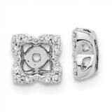 Diamond Earring Jackets 14k White Gold EM8577-010-WA, MPN: EM8577-010-WA, 883957973296