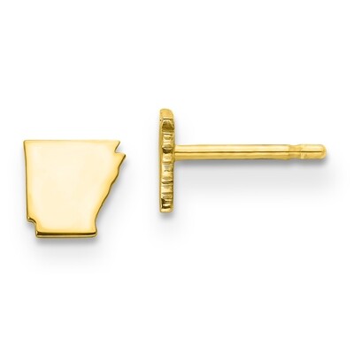 Arkansas State Small Earrings Gold-plated on Silver Engravable XNE50GP-AR, MPN: XNE50GP-AR, 8867745…