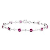 Pink Tourmaline Bracelet Sterling Silver QX857PT, MPN: QX857PT, 886774676111