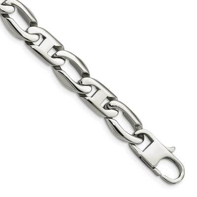 Open Links Bracelet Stainless Steel Polished SRB1098-8.5 by Chisel, MPN: SRB1098-8.5, 886774639918