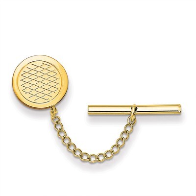 Kelly Waters Patterned Tie Tac Gold-plated KW733, MPN: KW733,