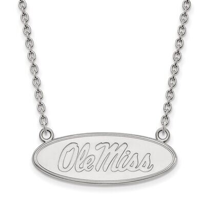 University of Missisippi Large Pendant with Necklace Sterling Silver SS016UMS-18, MPN: SS016UMS-18,…