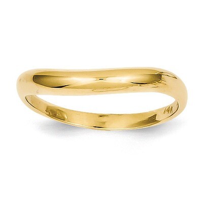 Stackable Wave Ring 14k Gold Polished K584, MPN: K584, 886774101293