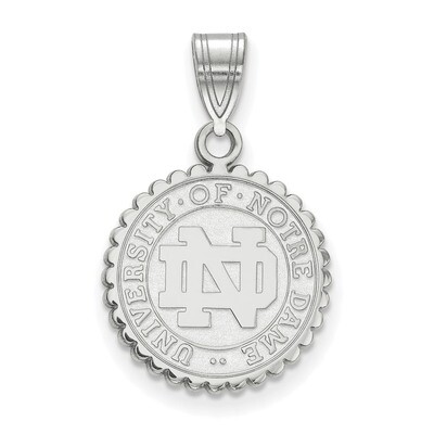 University of Notre Dame Medium Crest Pendant Sterling Silver SS066UND, MPN: SS066UND, 191101124976