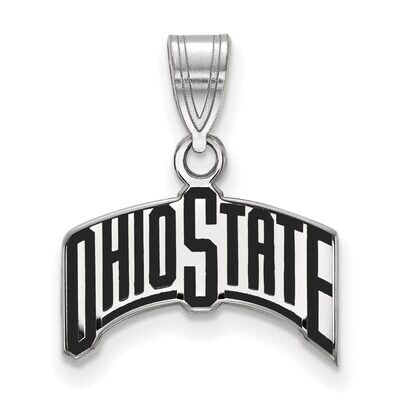 Ohio State University Medium Enamel Pendant Sterling Silver SS074OSU, MPN: SS074OSU, 886774693729