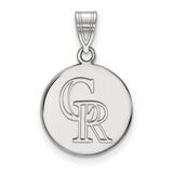 Colorado Rockies Medium Disc Pendant 14k White Gold 4W017ROK, MPN: 4W017ROK, 886774841779