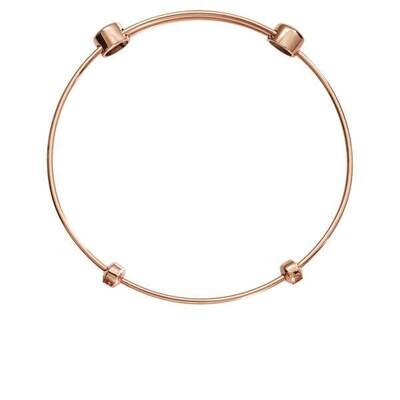 Nikki Lissoni Charm Bangle Rose Gold-Plated 21cm 8.2 inch B1060RG21, MPN: B1060RG21, 8718819235590