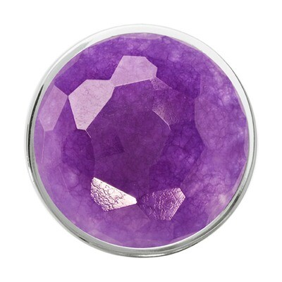 Nikki Lissoni Faceted Deep Purple Quartzite Silver-Plated 33mm Coin C1227SM, MPN: C1227SM, 87186274…
