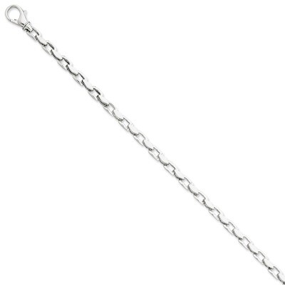 4.5mm Fancy Link Chain 24 Inch 14k White Gold WLK305-24, MPN: WLK305-24, 191101655388