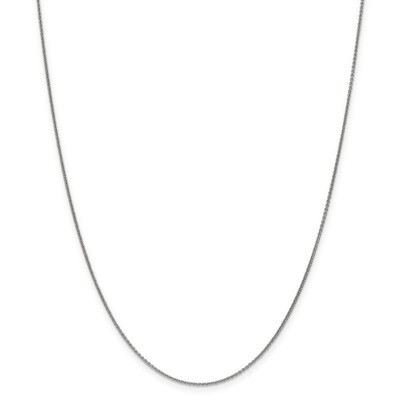 Leslie&#39;s 1.15mm Solid Diamond-cut Cable Chain 18 Inch 18k White Gold HB-18LP16-18, MPN: 18LP16-18, …