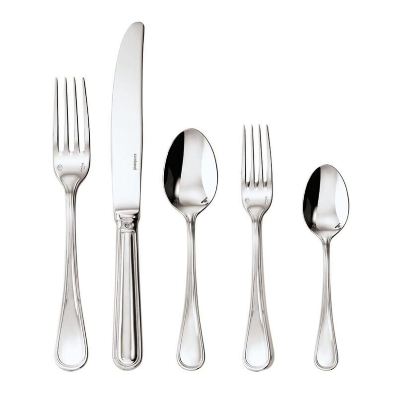 Sambonet Contour 5 Piece Place Setting Solid Handle 52501-93, MPN: 52501-93, 790955257887