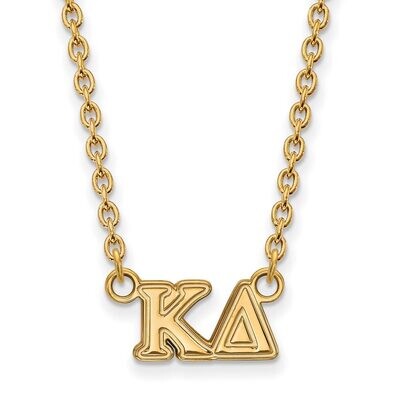 Kappa Delta Medium Pendant with 18 Inch Chain Gold-plated Silver GP007KD-18, MPN: GP007KD-18, 88677…