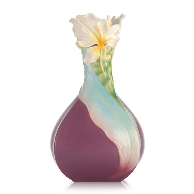 Franz Porcelain Fragrance White Ginger Lily Vase FZ0321 FZ03215