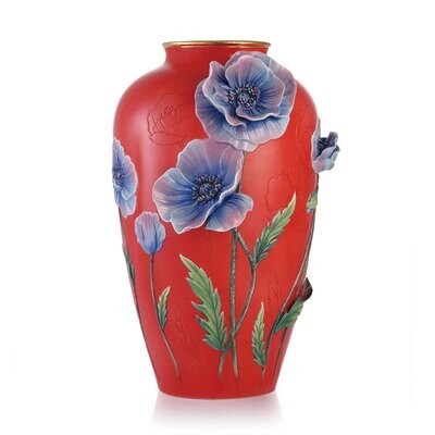 Franz Porcelain Charm Poppy Vase Limited Editon of 2000 FZ03362, MPN: FZ03362,