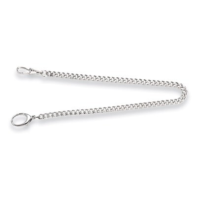 Charles Hubert 11.5 inch Solid Silver Pocket Watch Chain XWA1026, MPN: XWA1026, 811233010564