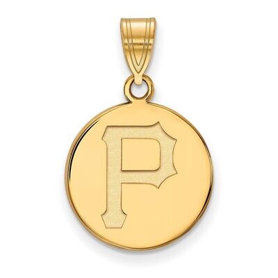 Pittsburgh Pirates Medium Disc Pendant 14k Yellow Gold 4Y014PIR, MPN: 4Y014PIR, 886774872919